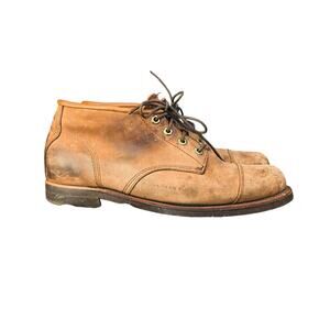 L.L.Bean Katahdin Iron Works Cap-toe leather boots made by Chippewa Men's 14